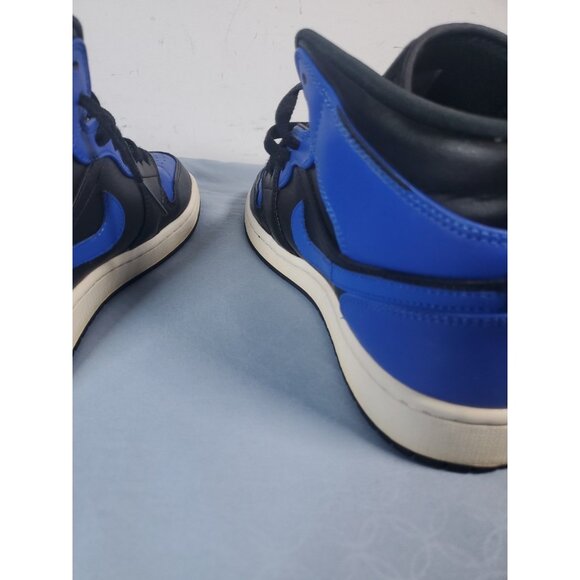 Nike 554724-077 Jordan 1 Mid Hyper Royal - Men's Size 9.5 - Picture 8 of 16